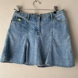 Betsey Johnson Jean vintage mini skirt m